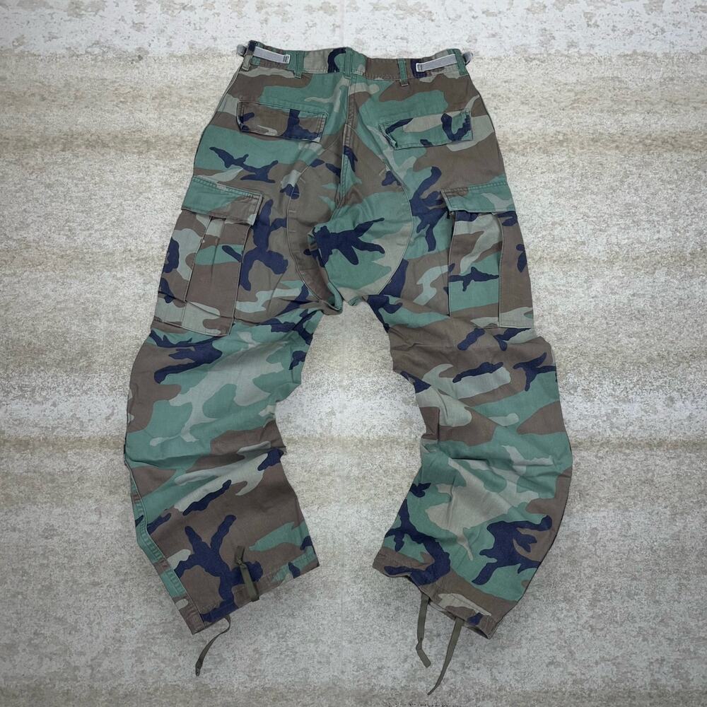 Vintage 90s Military Camo Tactical Pants 28x30 Baggy Double Knees Small Regular